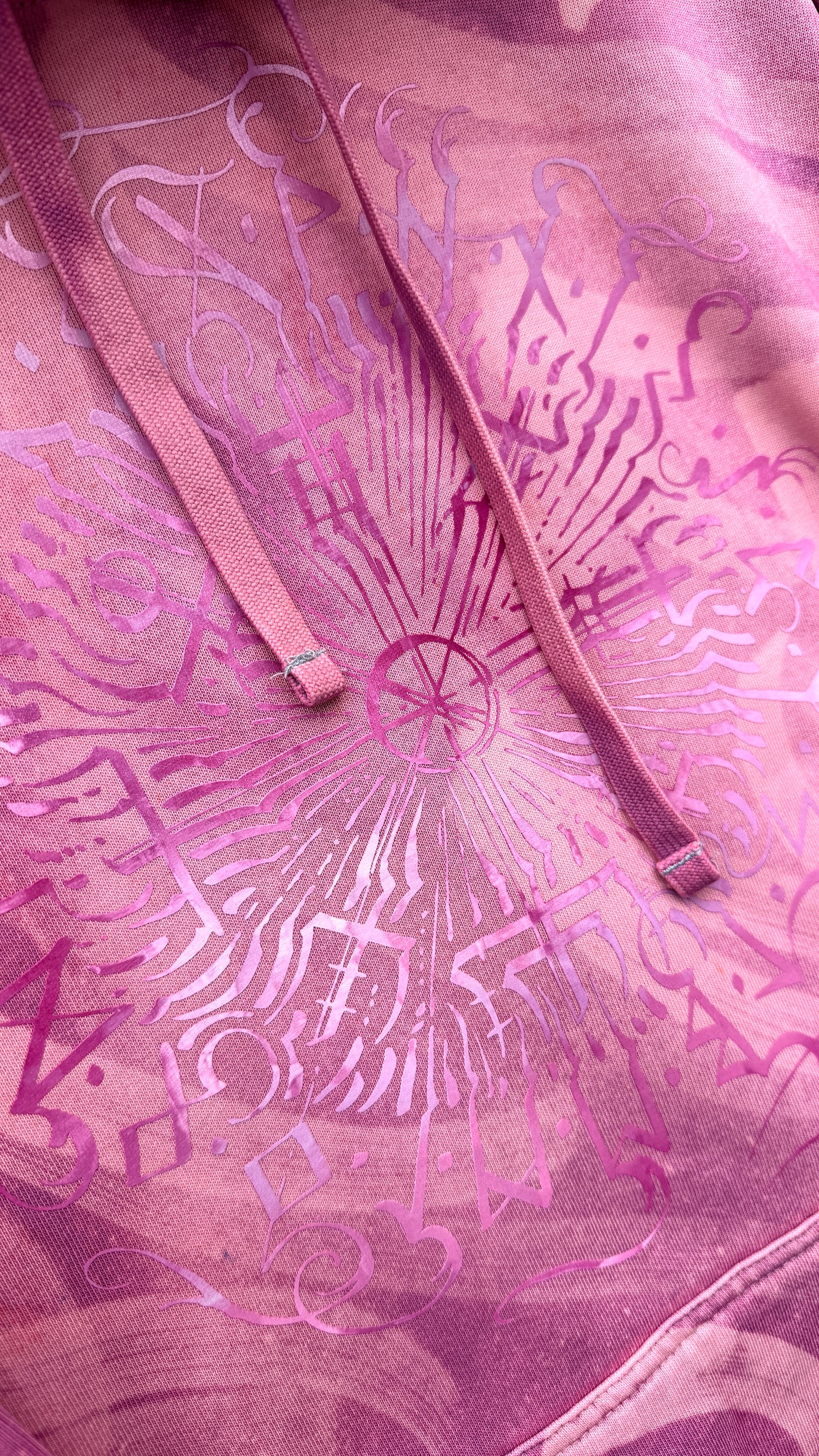 Hand-painted Viking Vegvisir hoodie, handmade streetwear from Finland | Helsinki