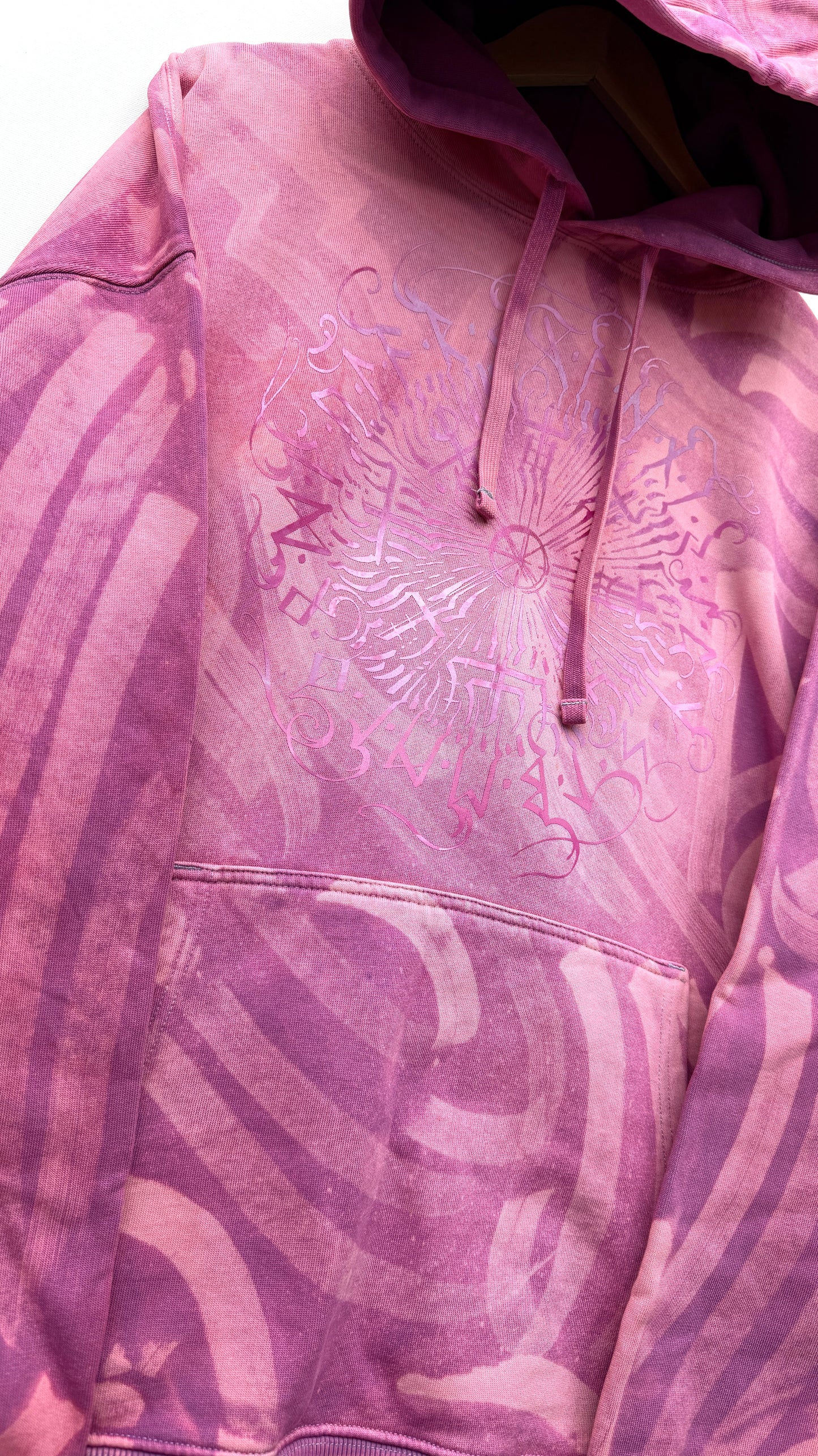 Hand-painted Viking Vegvisir hoodie, handmade streetwear from Finland | Helsinki