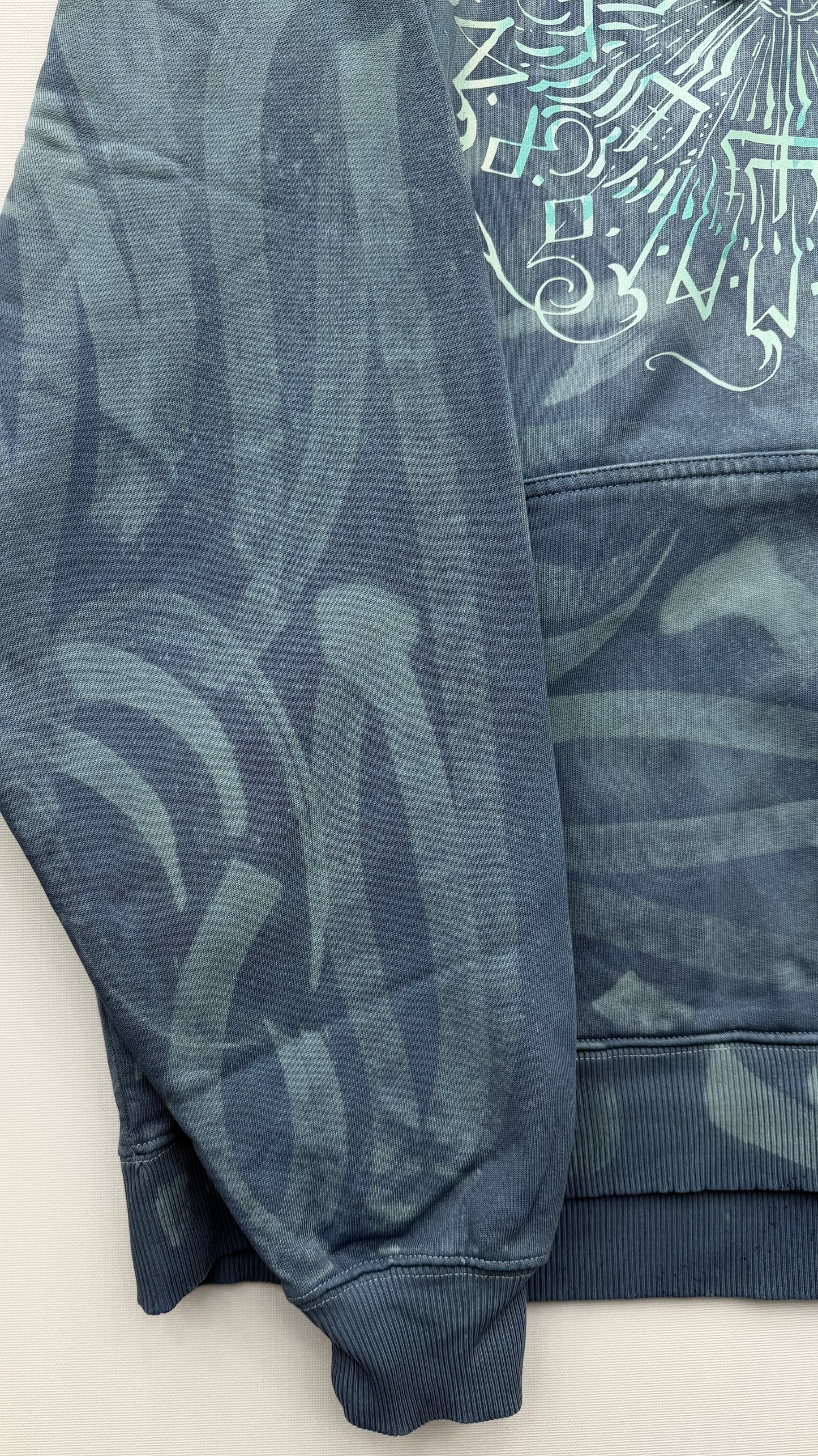 Hand-painted Viking Vegvisir hoodie, handmade streetwear from Finland | Helsinki